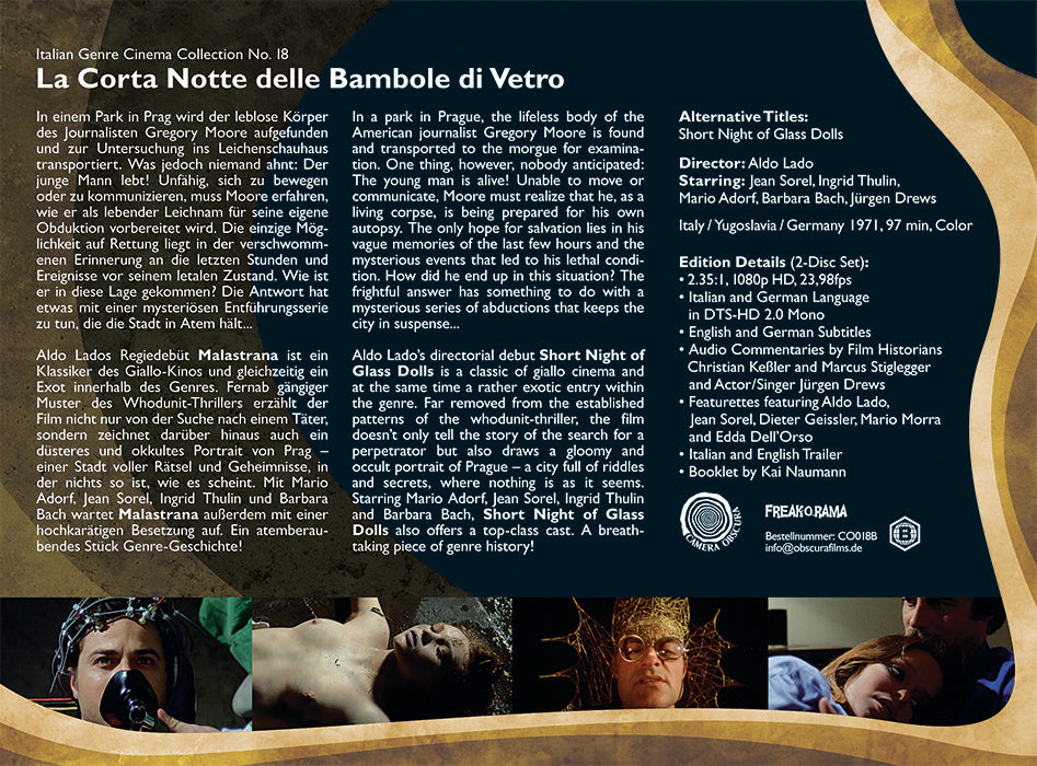 La Corta Notte delle Bambole di Vetro | Short Night of Glass Dolls