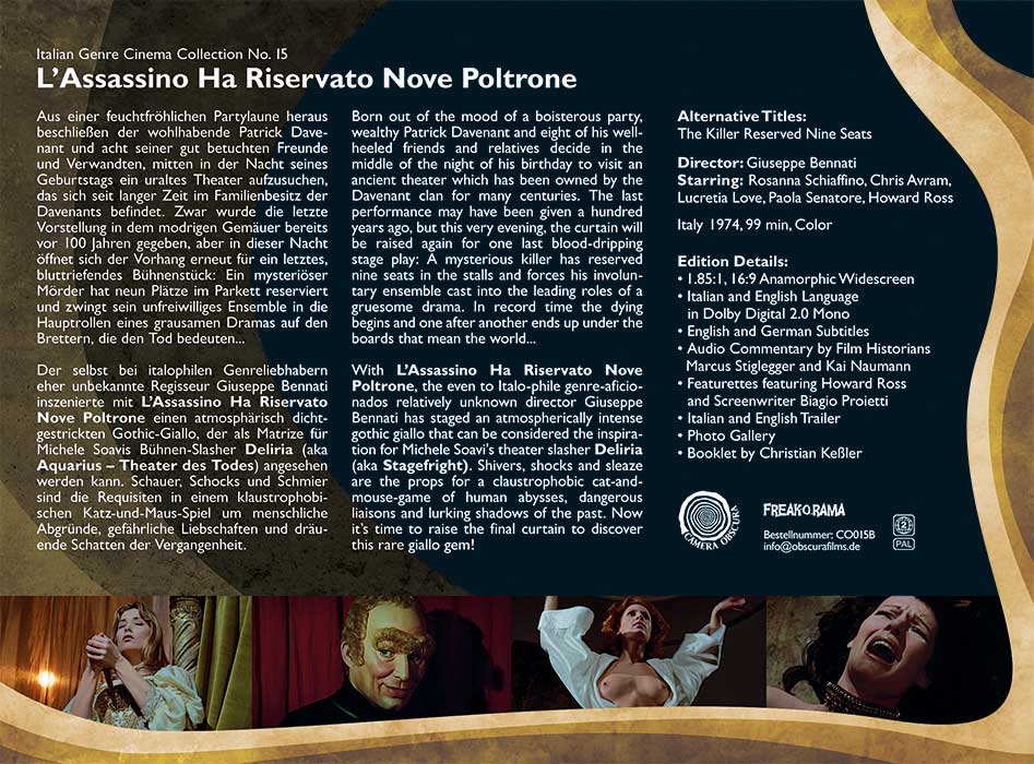 L`Assassino Ha Riservato Nove Poltrone | The Killer Reserved Nine Seats